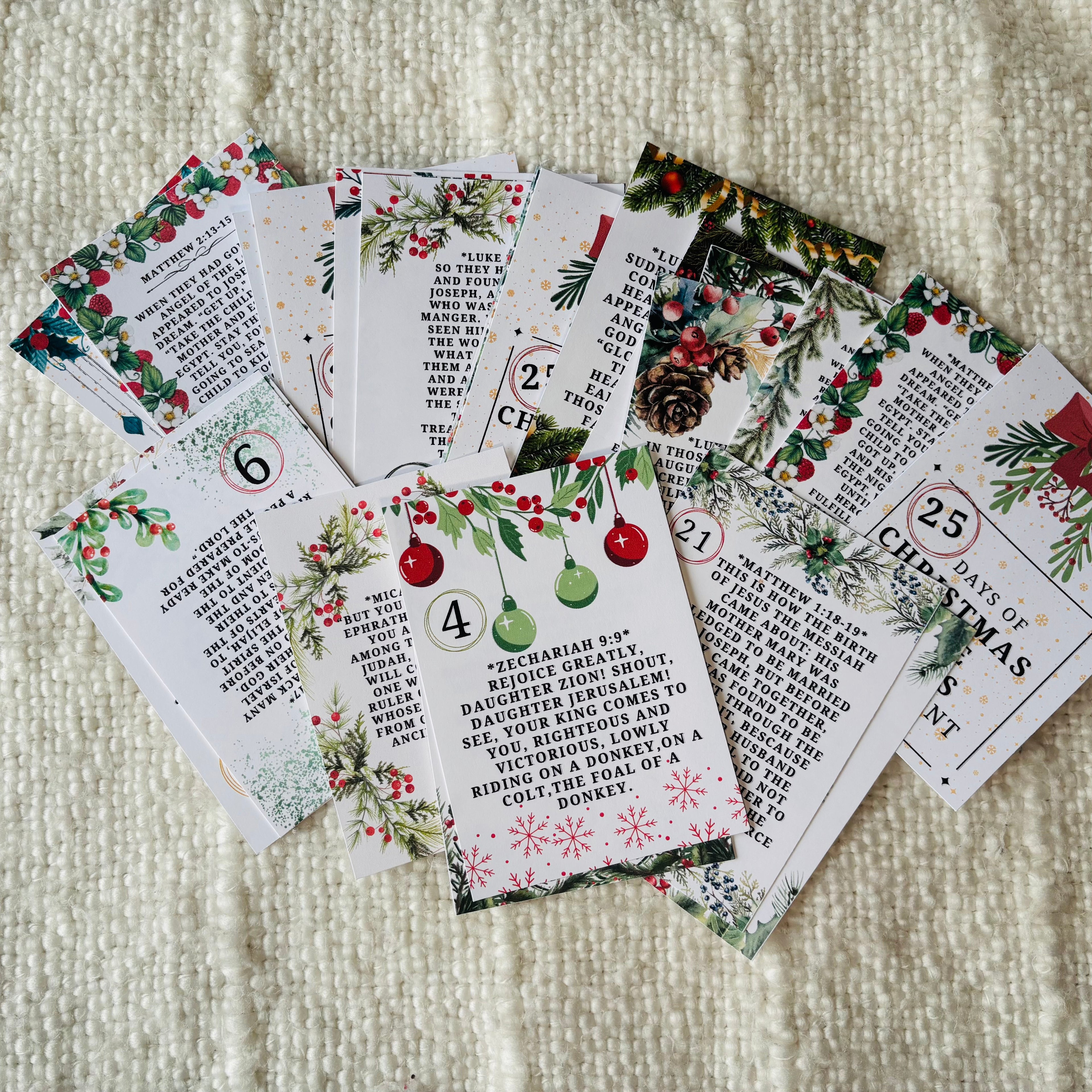 Christmas Advent Printable Cards