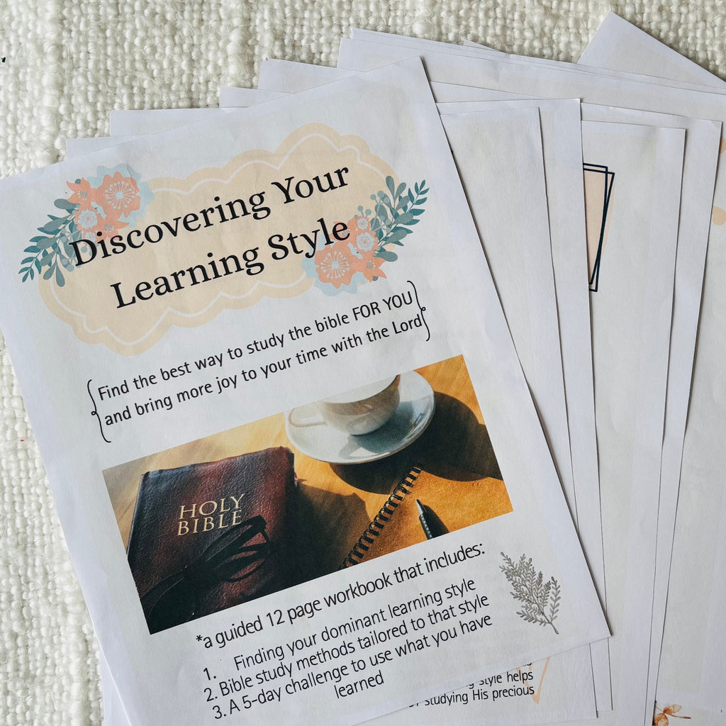 "Discover Your Learning Style" Printable workbook