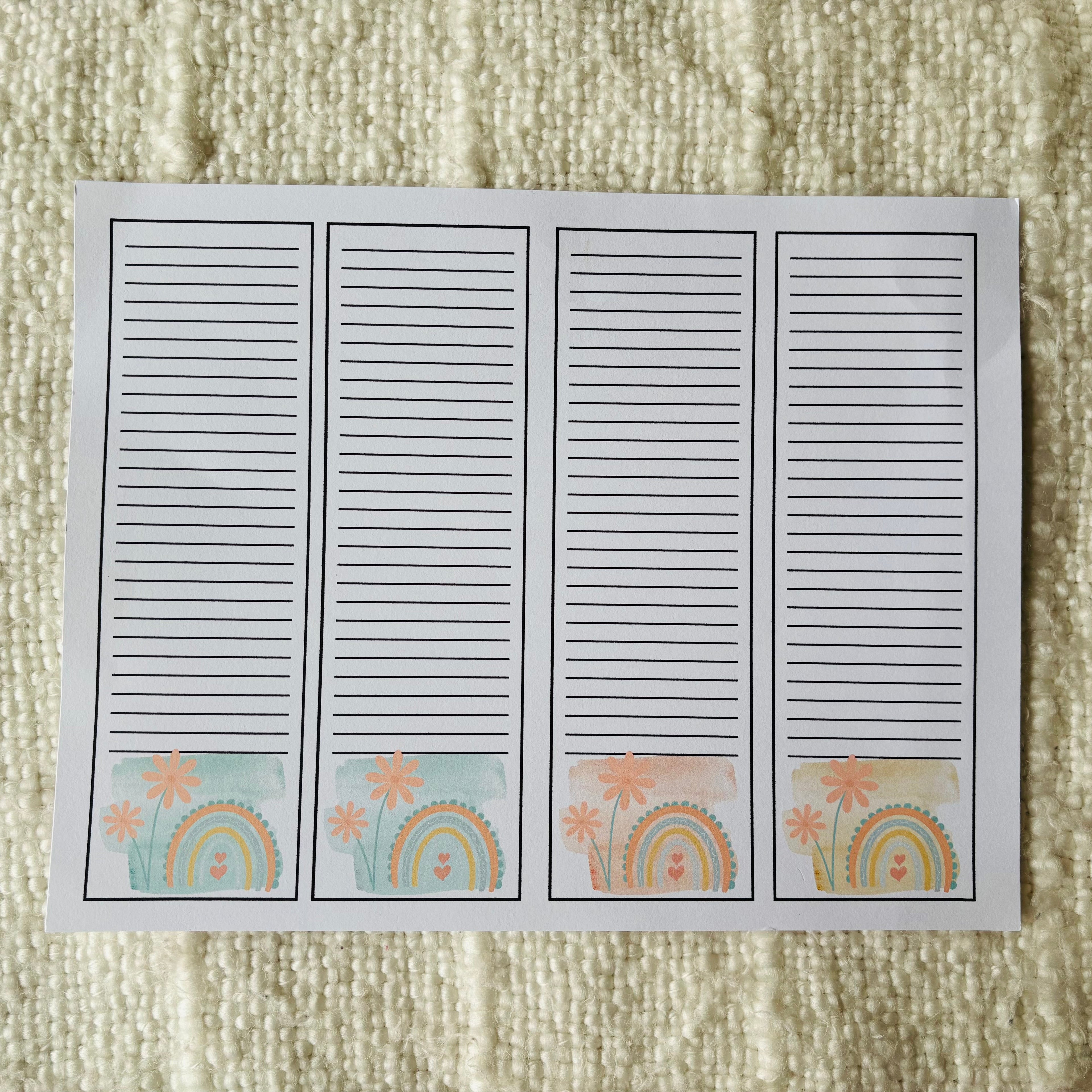 "13 page Margin Notes" Printable