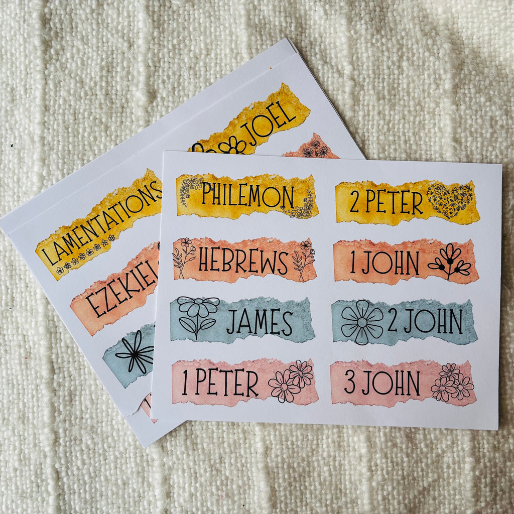 "Books of the Bible Titles" Printables