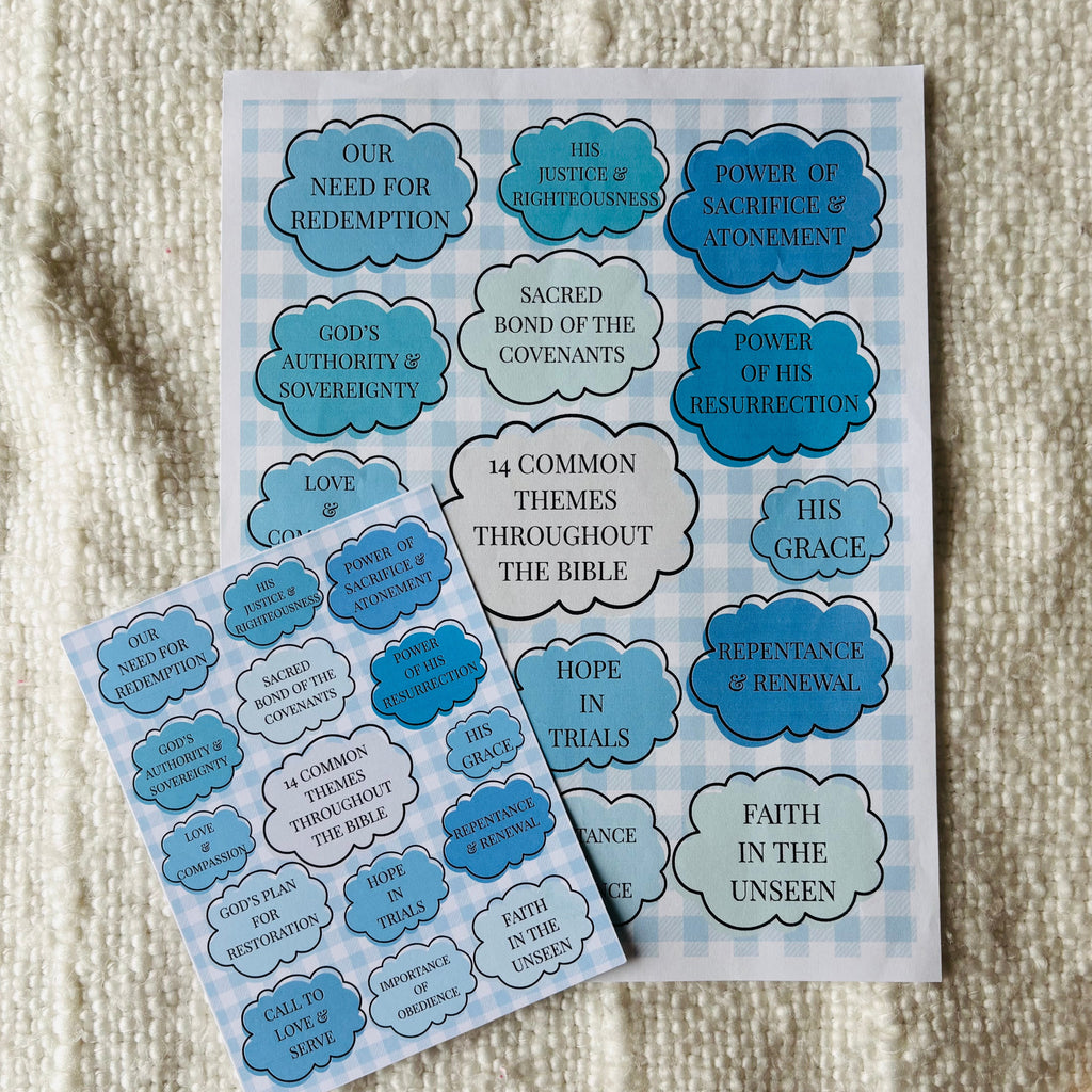 "Bible Themes" Printable