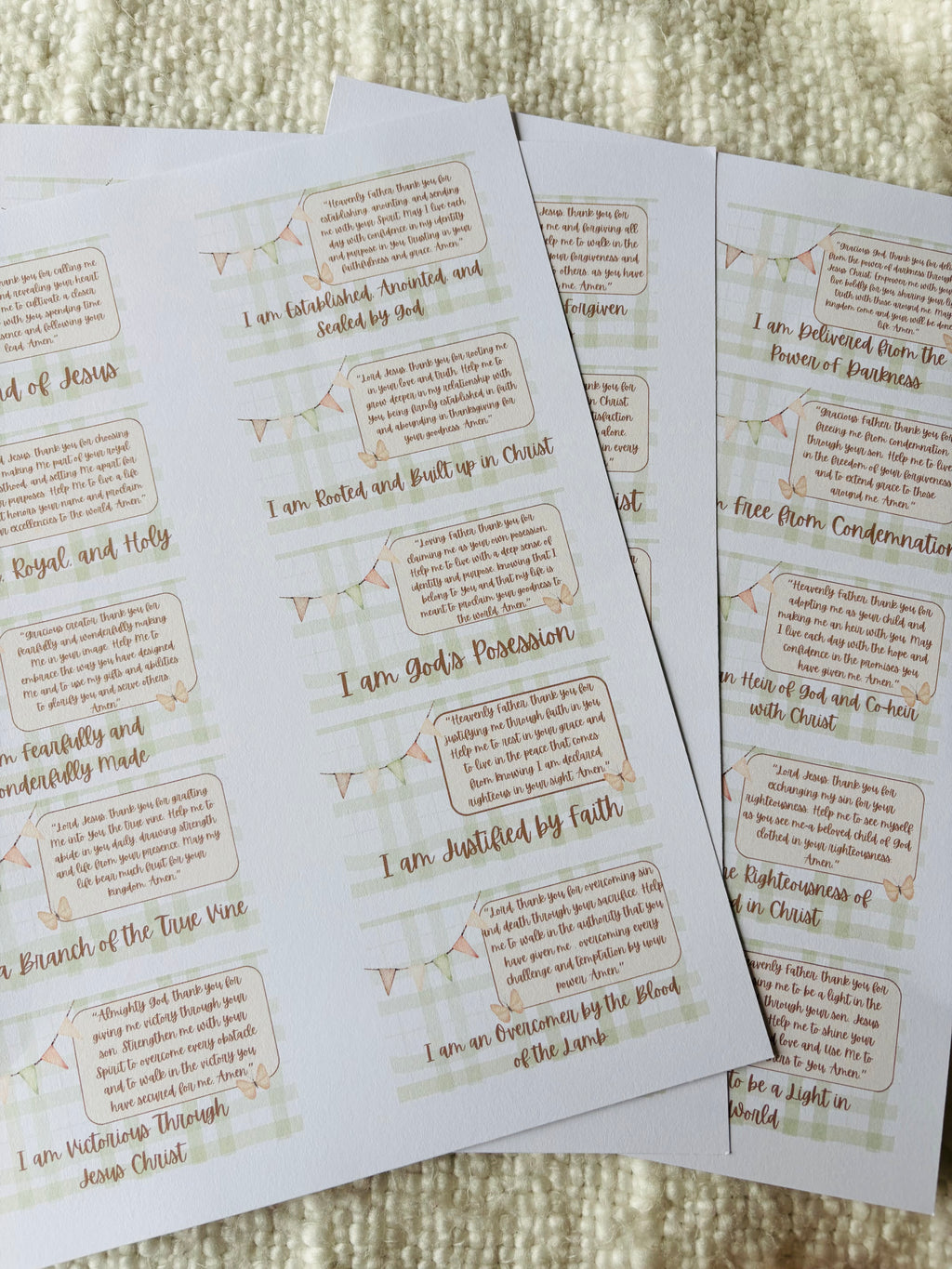 "Identity in Christ" Printable Cards