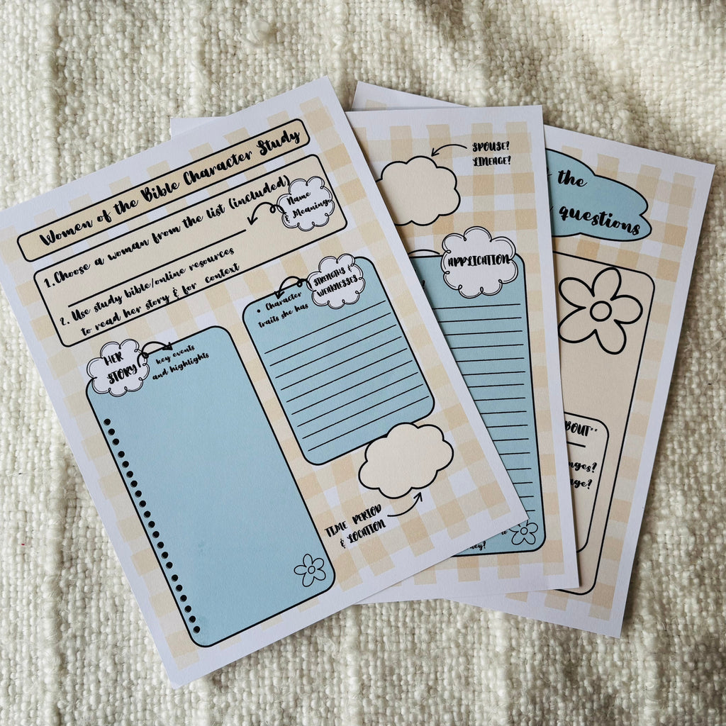 "Women of the Bible" Printable Template