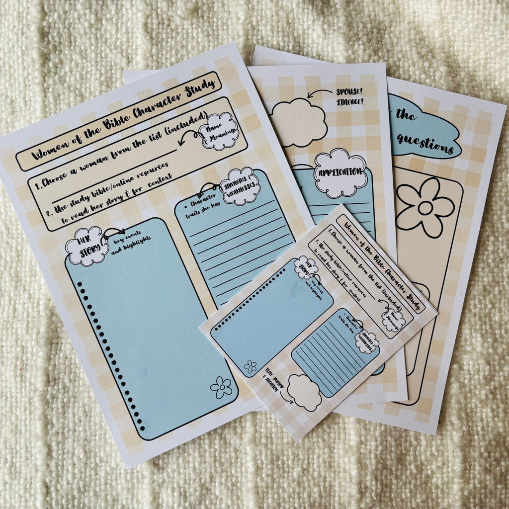 "Women of the Bible" Printable Template