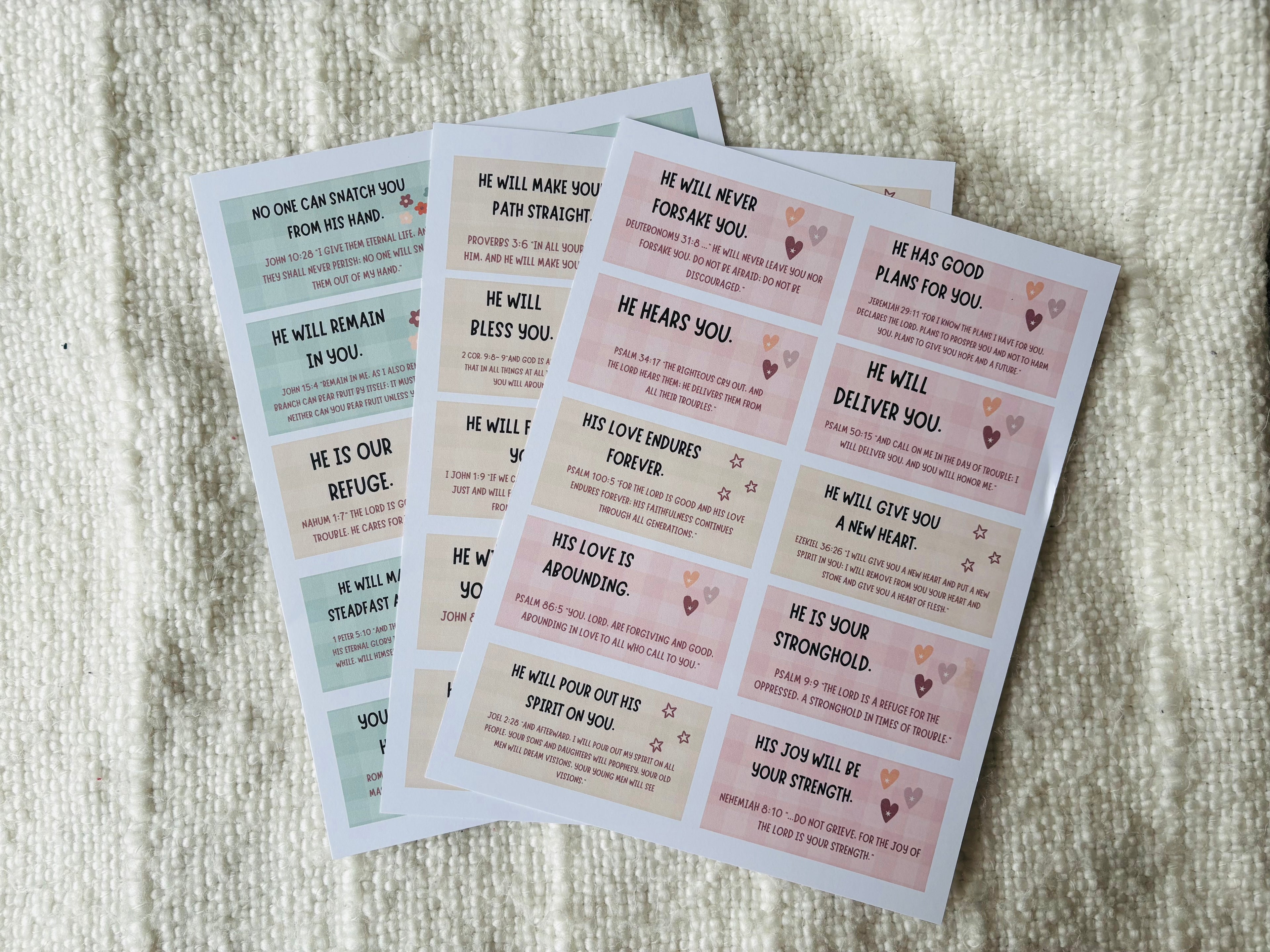 "Promises of God" Printable Cards