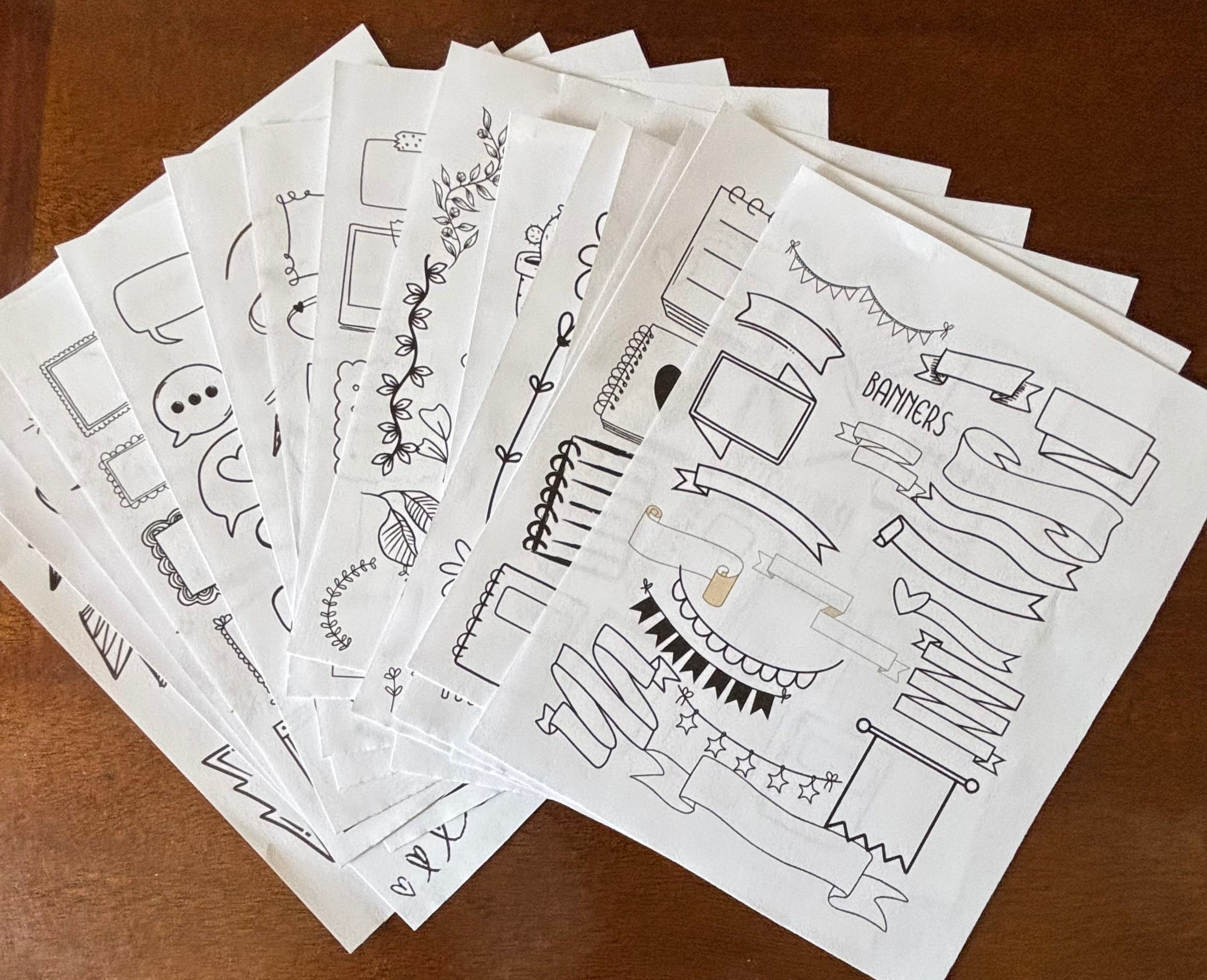 "Easy Doodling Ideas for Journaling" Printable