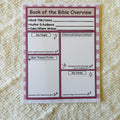 "Bible Book Overview" Printable