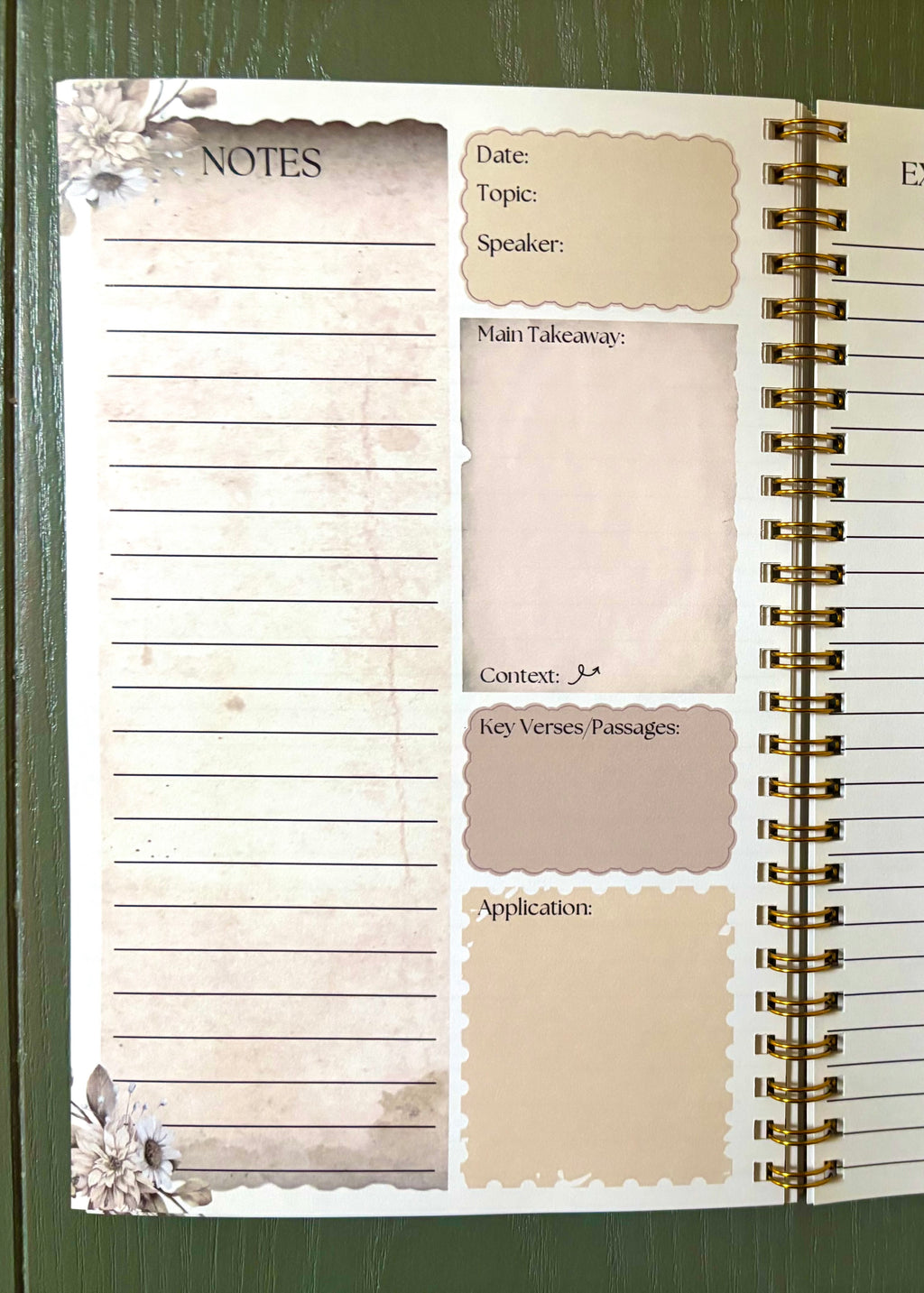 Sermon Notes Journal