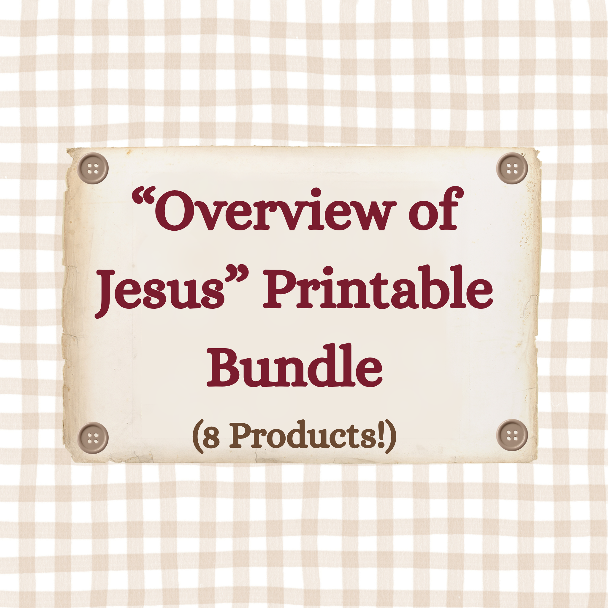 "Overview of Jesus" Tip-in Printables Bundle!