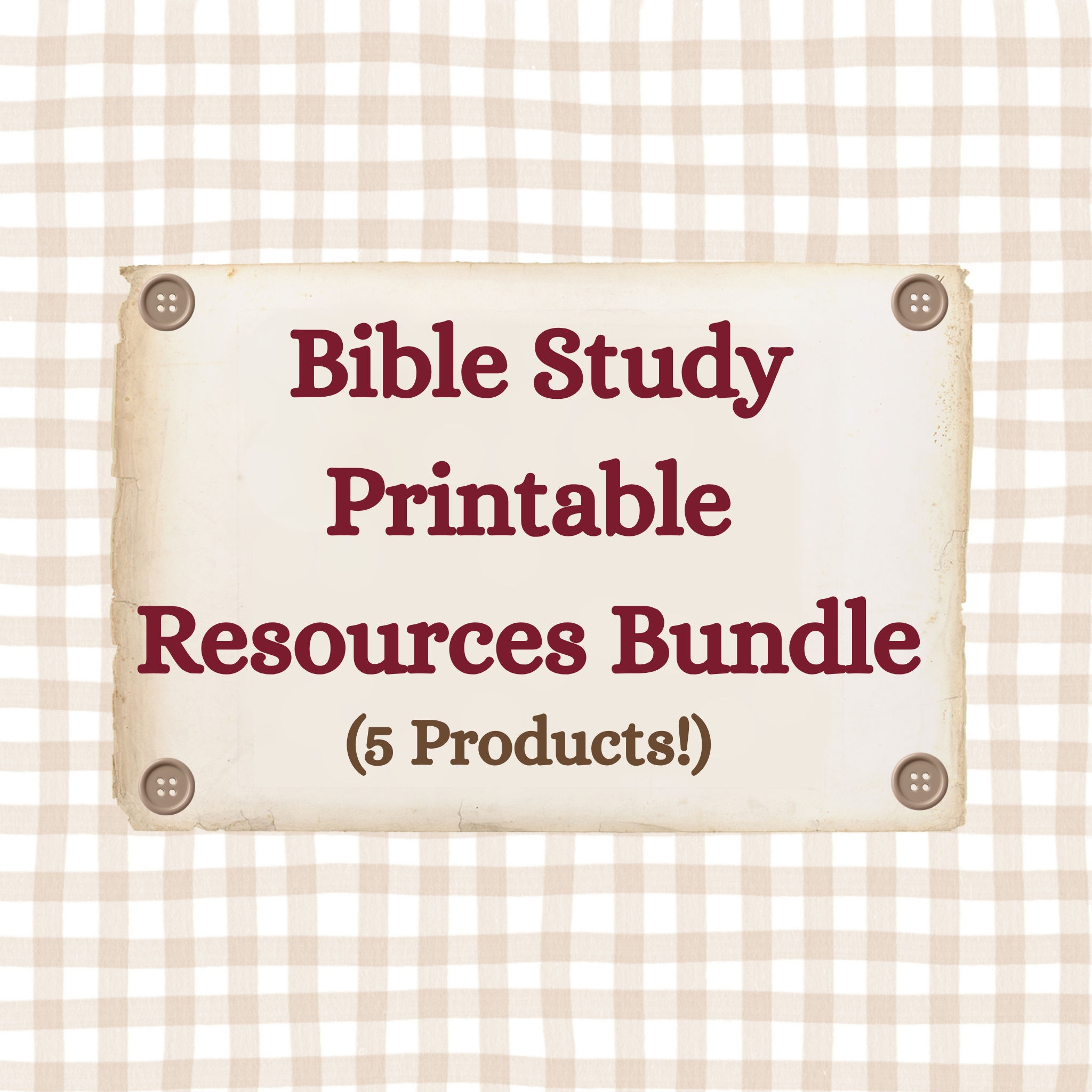 Bible Study Printable Resource Bundle