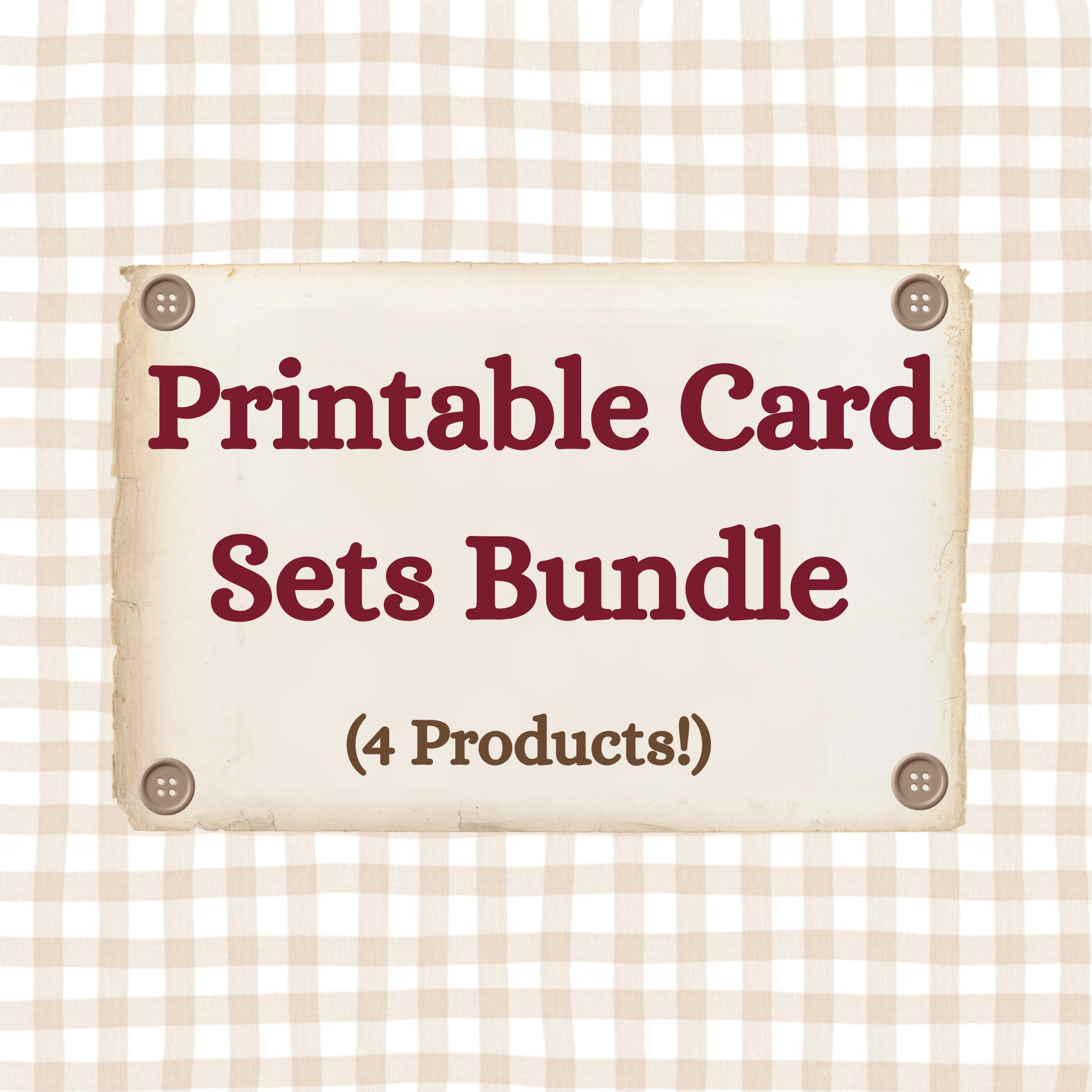 Printable Card Sets Bundle!